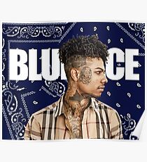 Póster Cara azul
