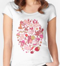 Adorable Bunnies Women's Fitted Scoop T-Shirt