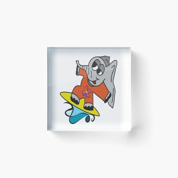 Item preview, Surfing elephant designed and sold by ALEFANTICA.
