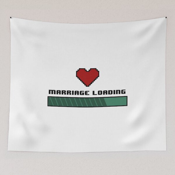 Item preview, Marriage Loading Gamer Wedding T-shirt designed and sold by mi-xo.