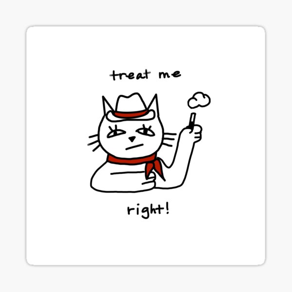 cowboy cat Sticker