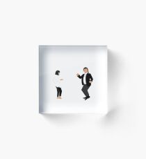 Mia Wallace and Vincent Vega Acrylic Block