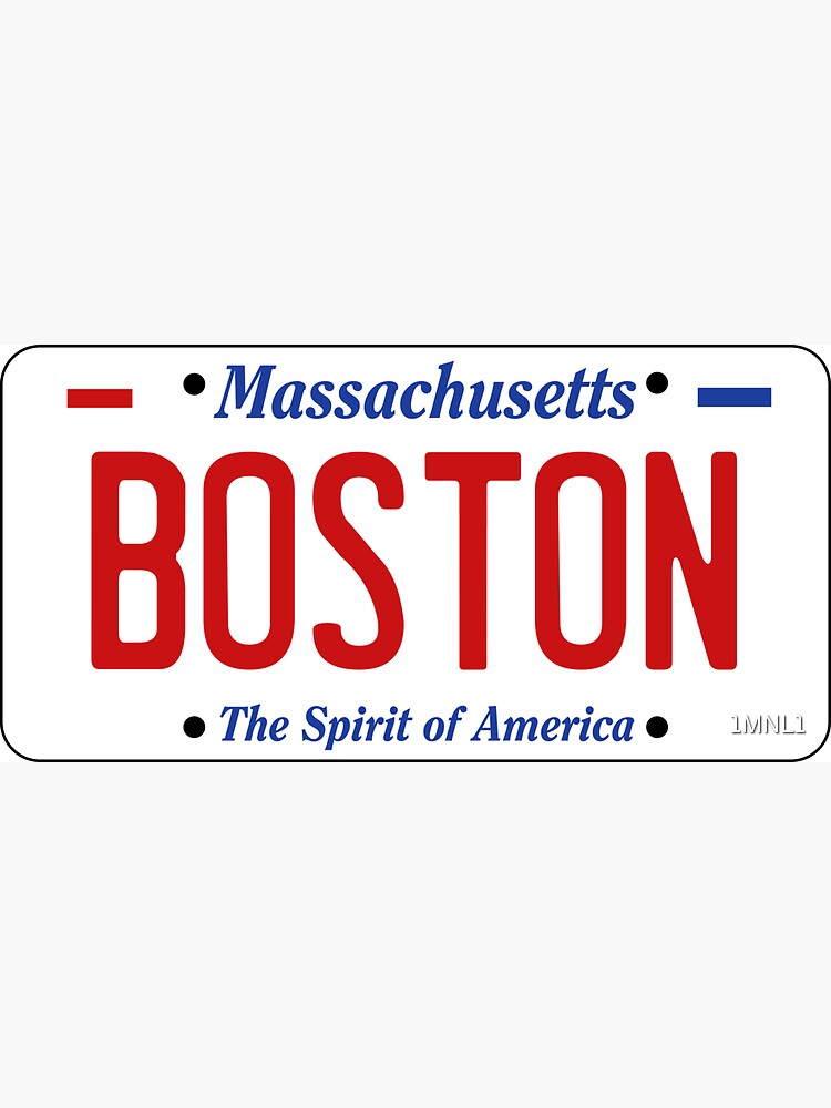 Boston 617 Strong Die-Cut Car Magnet