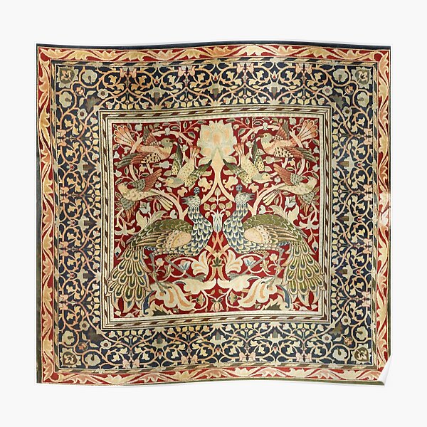 William Morris Vintage Floral Wallpaper Poster Poster