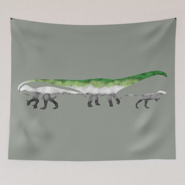Item preview, Aromantic Pride Dinosaurs designed and sold by Mina-Richards.