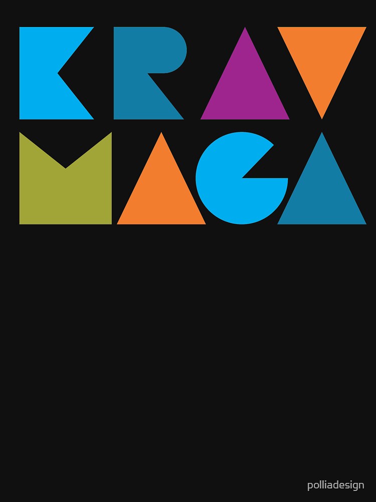 "Krav Maga Colorful Blocks" Tshirt for Sale by polliadesign