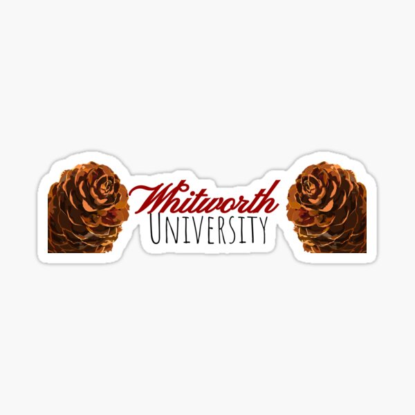 Whitworth University pinecones Sticker