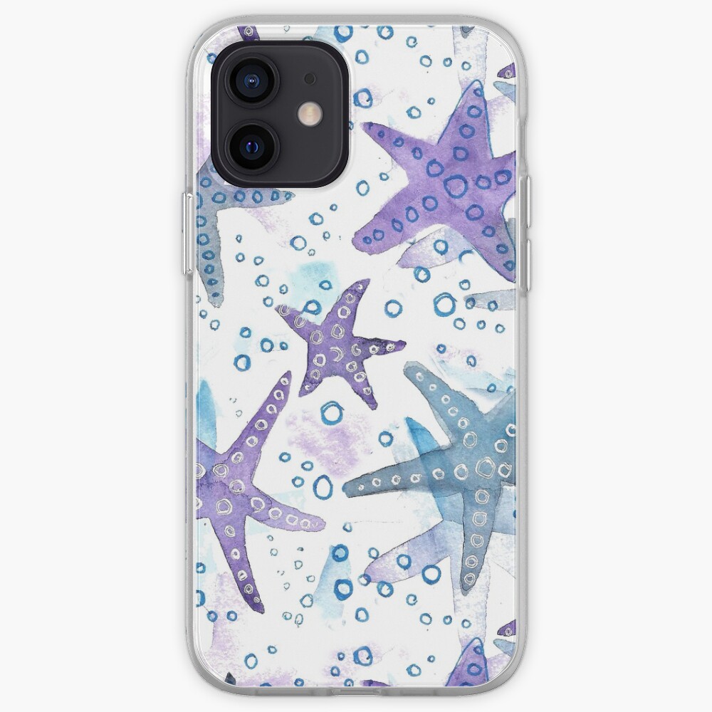 Hand Painted Watercolor Pattern - You Are My Starfish iPhone Case & Cover