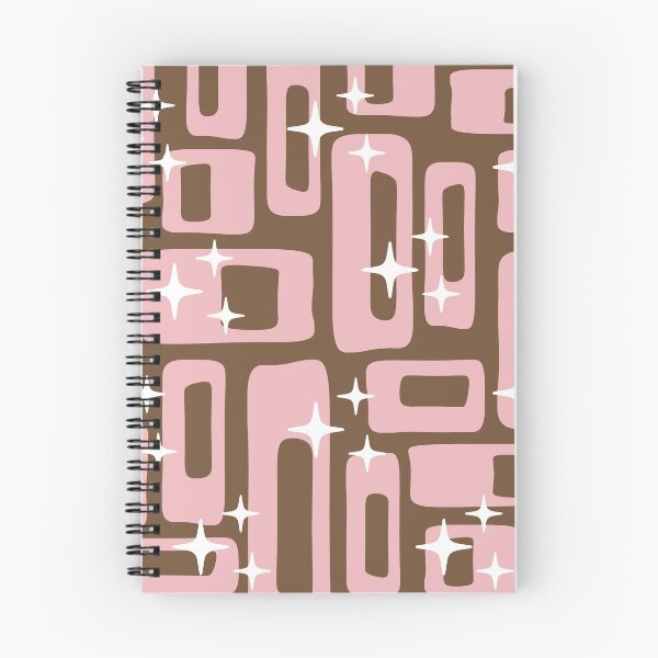 Item preview, Retro Mid Century Modern Abstract Pattern 984 Pink and Brown designed and sold by tonymagnerart.
