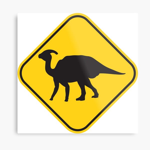 Lámina metálica «Dinosaurio: Parasaurolophus cruce / precaución señal de tráfico!» de ArtBart | Redbubble Lámina metálica «Dinosaurio: Parasaurolophus cruce / precaución señal de tráfico!» de ArtBart | Redbubble