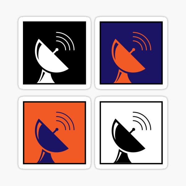 satellite dish stickers