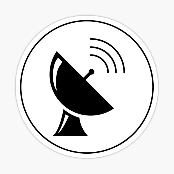 satellite dish stickers