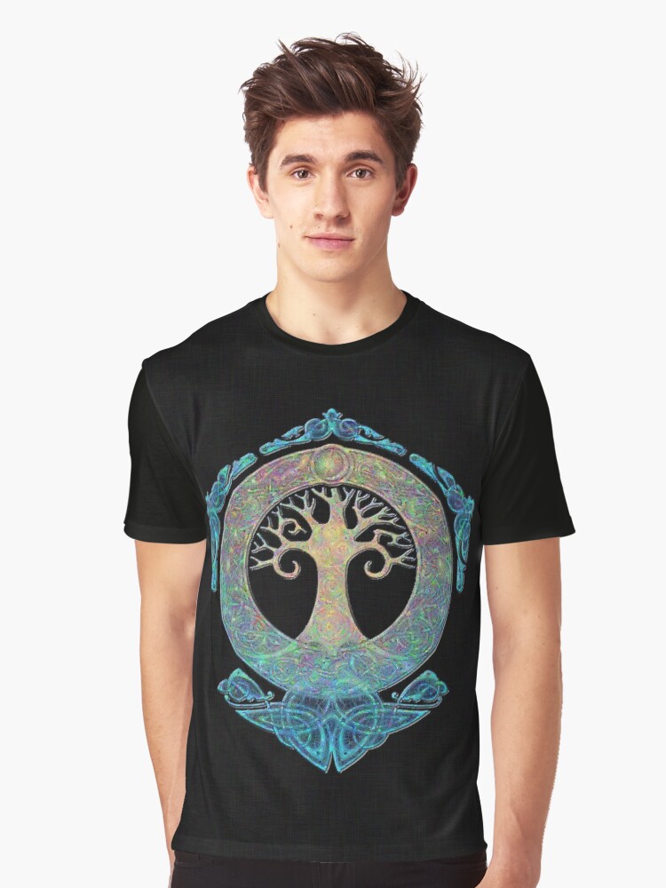 Thumbnail 1 of 5, Graphic T-Shirt, World Tree Design designed and sold by Hound-B.