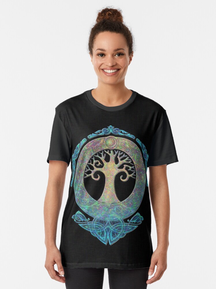 Thumbnail 2 of 5, Graphic T-Shirt, World Tree Design designed and sold by Hound-B.
