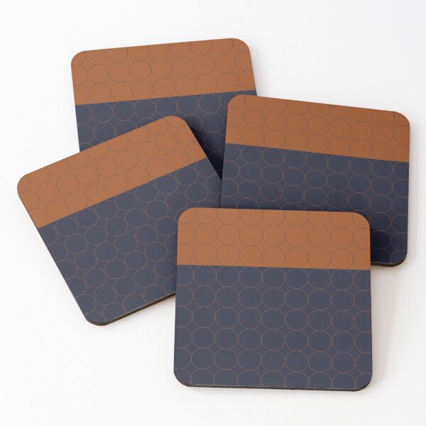 Item preview, Navy and Rust Circles II designed and sold by BlertaDK.