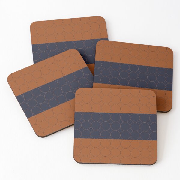 Item preview, Navy and Rust Circles III designed and sold by BlertaDK.