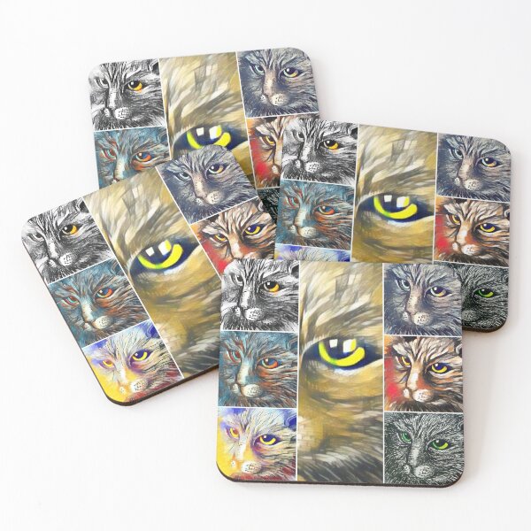 Item preview, Cat's Face Montage designed and sold by PaniaBrown.