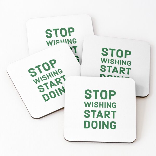 Item preview, STOP WISHING START DOING - Motivational words designed and sold by Inspirationmotivation.