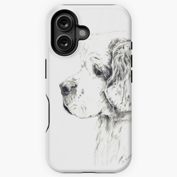 Vista previa del artículo con la obra «Clumber Spaniel Head Retrato de estudio: Jude», diseñado y vendido por JAN IRVING - ERINRAC.