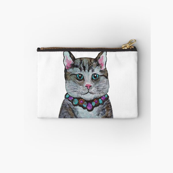 Item preview, boy cat with bejewelled collar - hand painted designed and sold by mark burban.