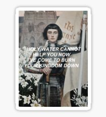 joan of arc Sticker