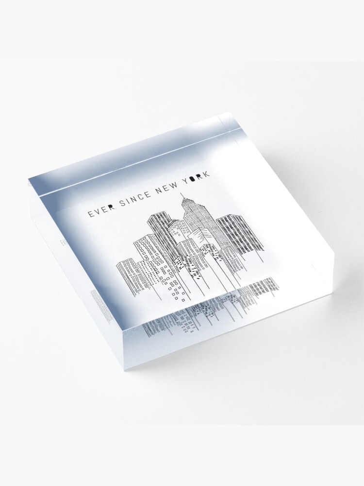 Alternate view of Ever Since New York Acrylic Block