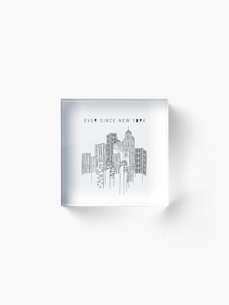 Alternate view of Ever Since New York Acrylic Block