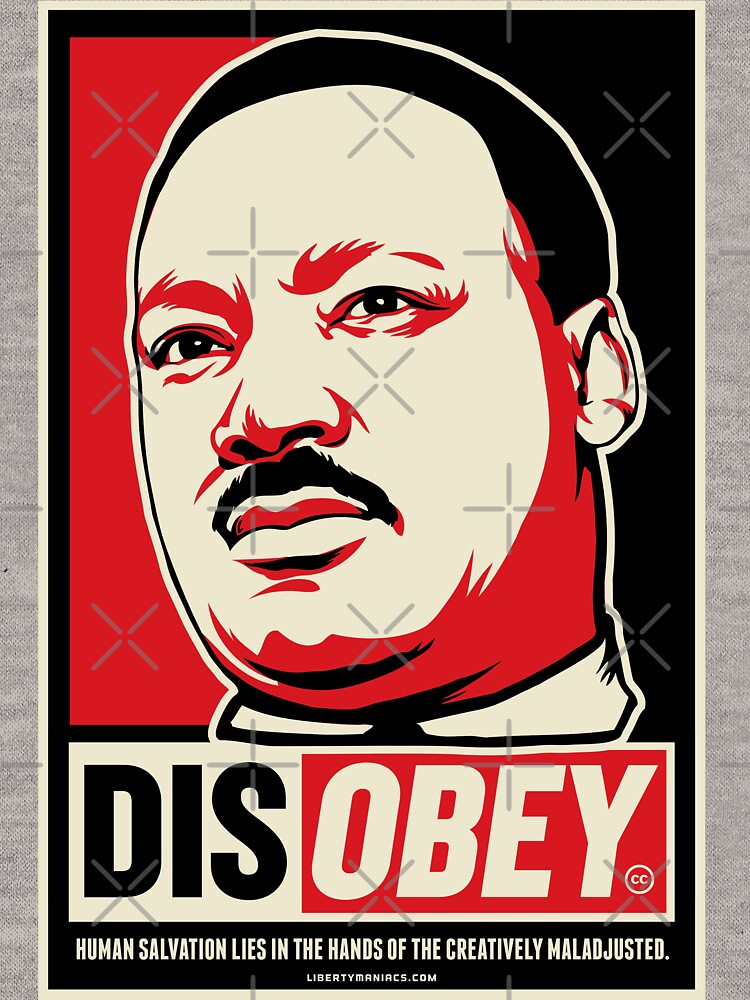 Thumbnail 7 of 7, Essential T-Shirt, Martin Luther King Civil Disobedience Shirts designed and sold by LibertyManiacs.