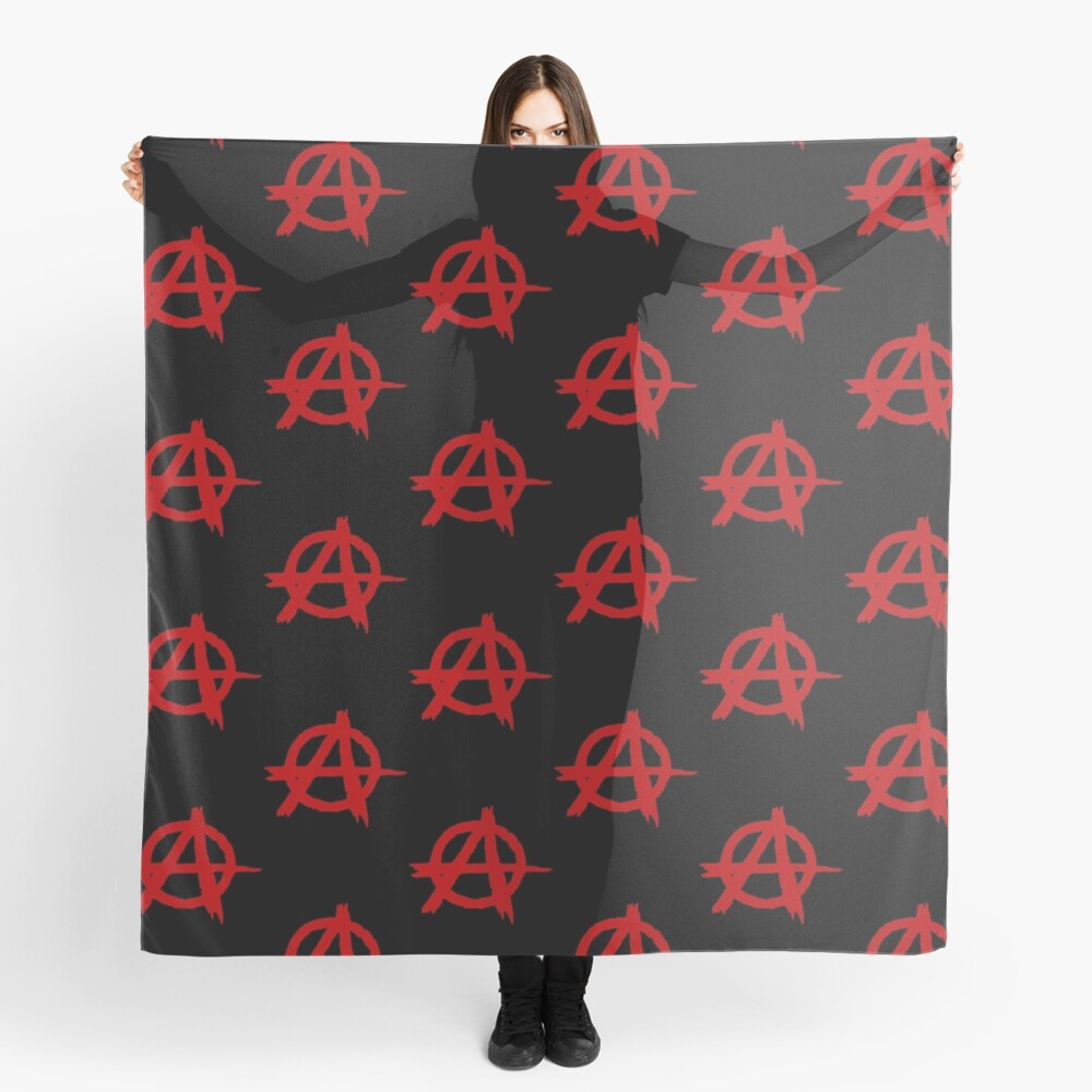 Anarchy Symbol T Shirt Scarf