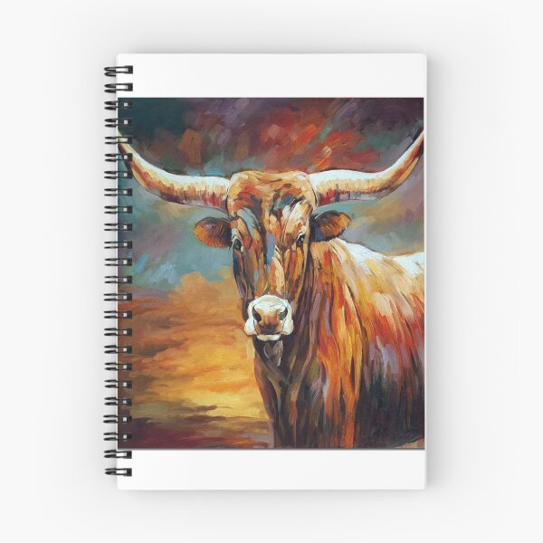 Item preview, Texas Longhorn Cattle - Texas Longhorn Cow - Cow Painting - Cow Gift - Gift For Cow Lovers designed and sold by Galvanized.