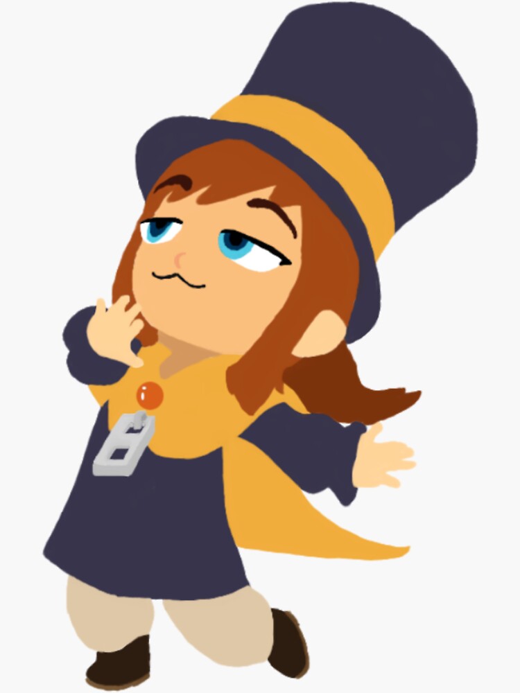 Hat Kid Stickers Redbubble - waves meme camping roblox meme animation ft some players and