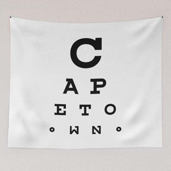Item preview, Cape Town - Eye Test Chart designed and sold by fromthereco.