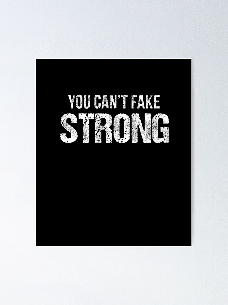 Funny You Can't Fake Strong Lifting Workout Lifter T-Shirt