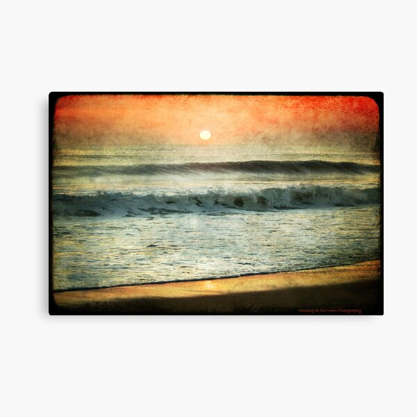 red sky in morning Canvas Print