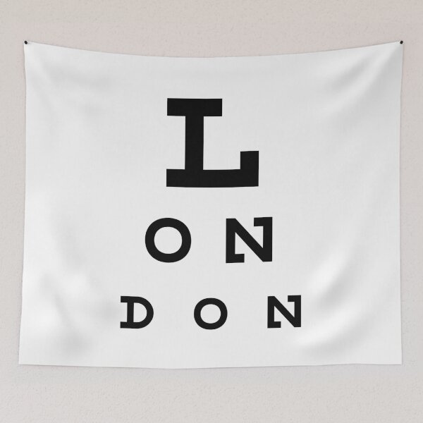 Item preview, London - Eye Test Chart designed and sold by fromthereco.