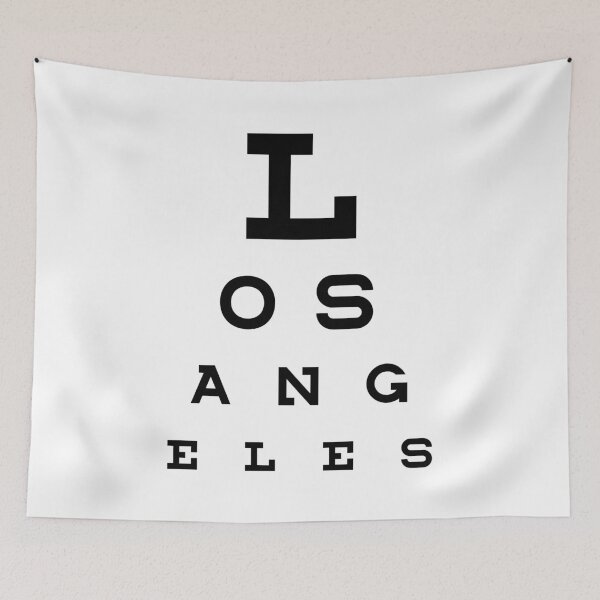 Item preview, Los Angeles - Eye Test Chart designed and sold by fromthereco.