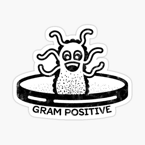 Item preview, Gram-positiv Lustige Mikrobiologie Biologie Distressed designed and sold by gymdrunk.