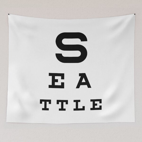 Item preview, Seattle - Eye Test Chart designed and sold by fromthereco.