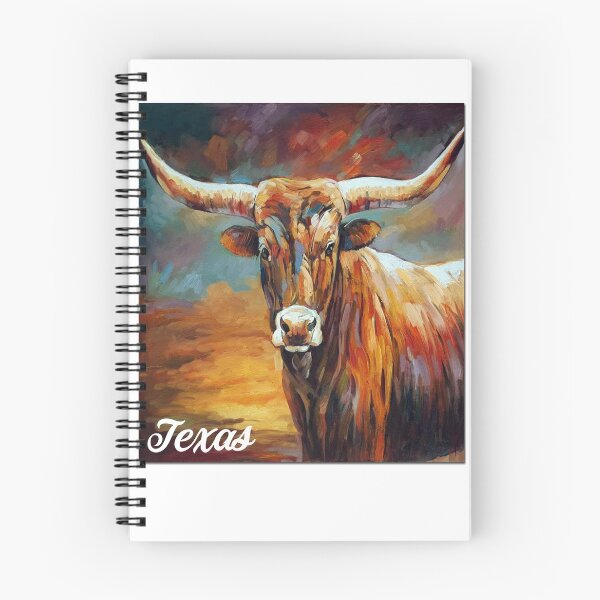 Item preview, Ganado Longhorn de Texas - Vaca Longhorn de Texas - Pintura de vaca - Regalo de vaca - Regalo para amantes de las vacas designed and sold by Galvanized.