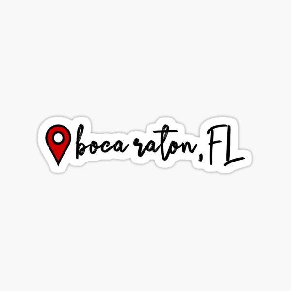 Item preview, Boca Raton Location Tag designed and sold by Lorena Valentina.