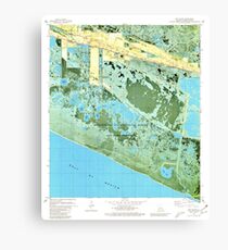 USGS TOPO Map Louisiana LA Cow Island 331769 1979 24000 Canvas Print