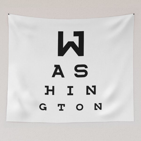 Item preview, Washington - Eye Test Chart designed and sold by fromthereco.