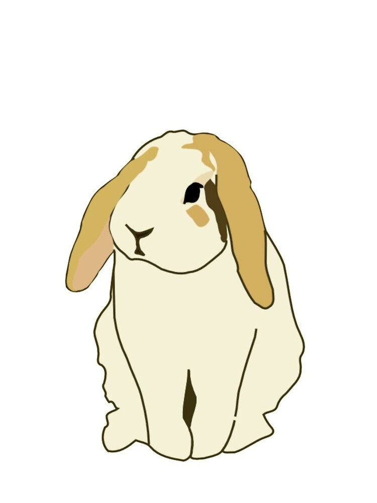 Thumbnail 4 of 4, iPhone Case, Lop Rabbit - Cute Rabbit - Rabbit Gift - Gift For Rabbit Lovers - Rabbit Shirt - Rabbit Painting - Lop Eared Bunny designed and sold by Galvanized.