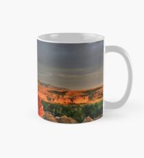 Writing on Stone at Sunset Mug