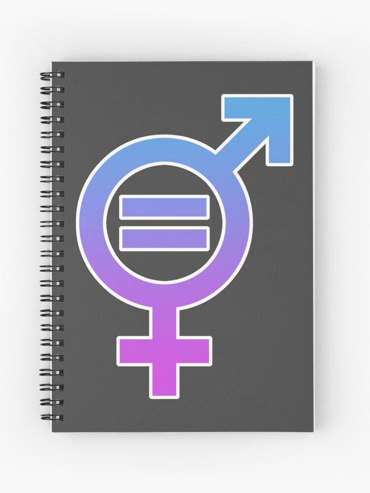Cuaderno de espiral «Símbolo de igualdad de género» de PromoteProgress |  Redbubble