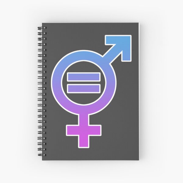 Cuaderno de espiral «Símbolo de igualdad de género» de PromoteProgress |  Redbubble