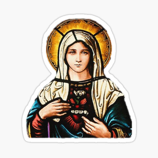 Item preview, Immaculate Mary Stained Glass designed and sold by carlee711.