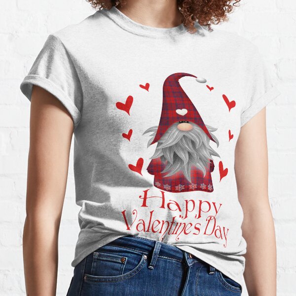 Gift For Wife Gift For Husband Happy Valentines Day Shirts Gift For Valentines Day Funny Valentines Gnome Shirt Valentine Day Shirt