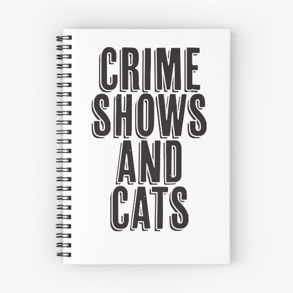 Item preview, Crime shows and cats black and white designed and sold by Mariah Quick.