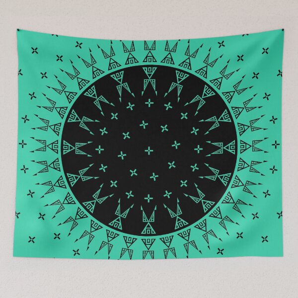 Item preview, Night Stars (Aqua/Black)  designed and sold by MelvinWarEagle.